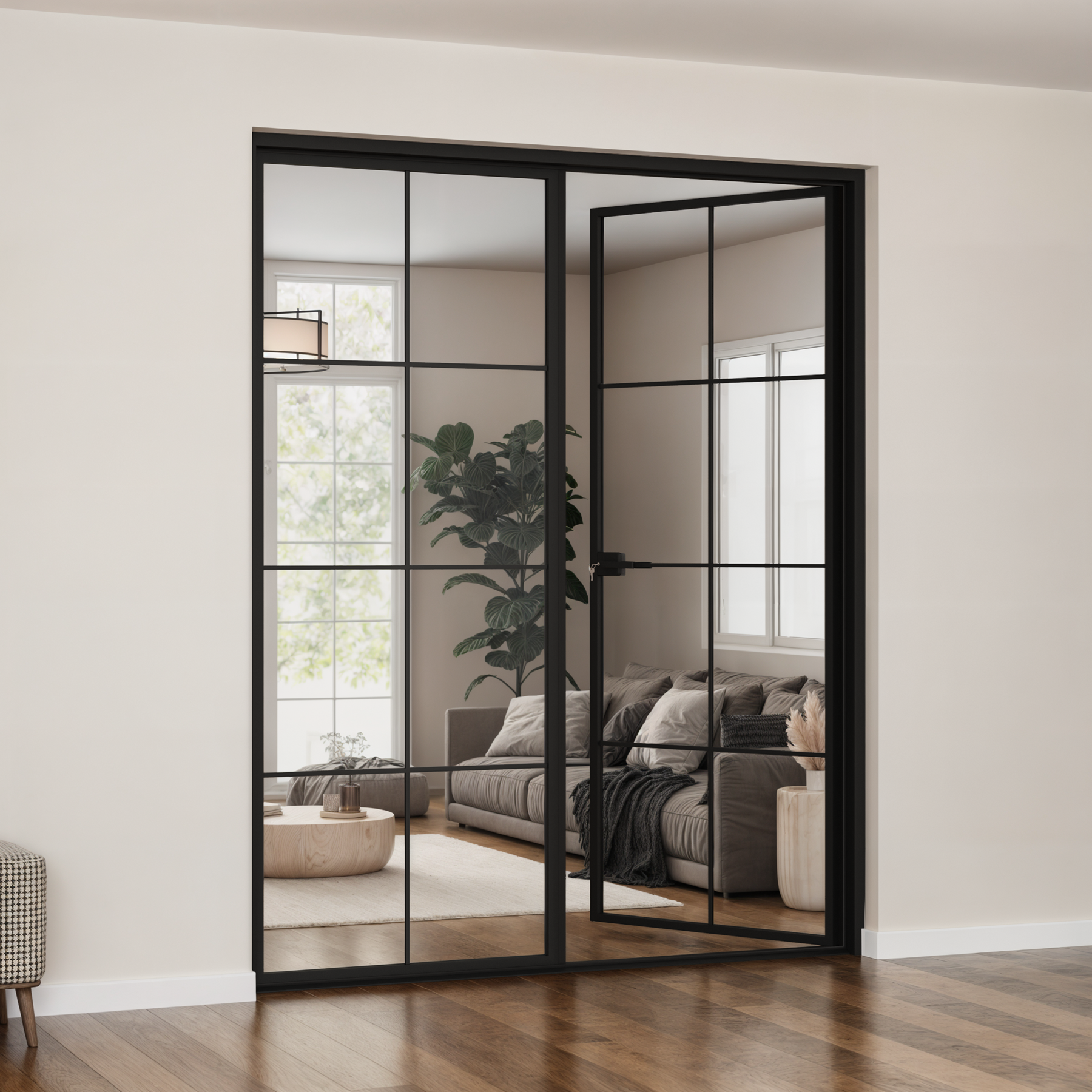 TEZA 28 Series Interior French Door With Grills - Image 4