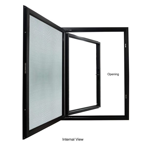 TEZA 75 Series Slim Aluminum Out-Swing Casement Window