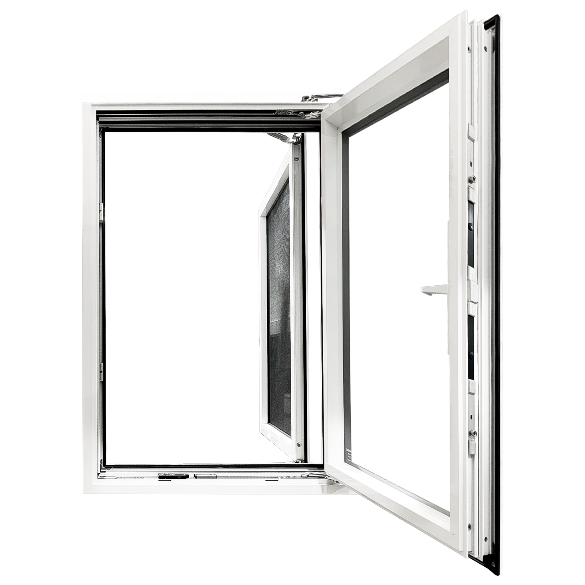 TEZA 75 Series Slim Aluminum Out-Swing Casement Window - Image 11