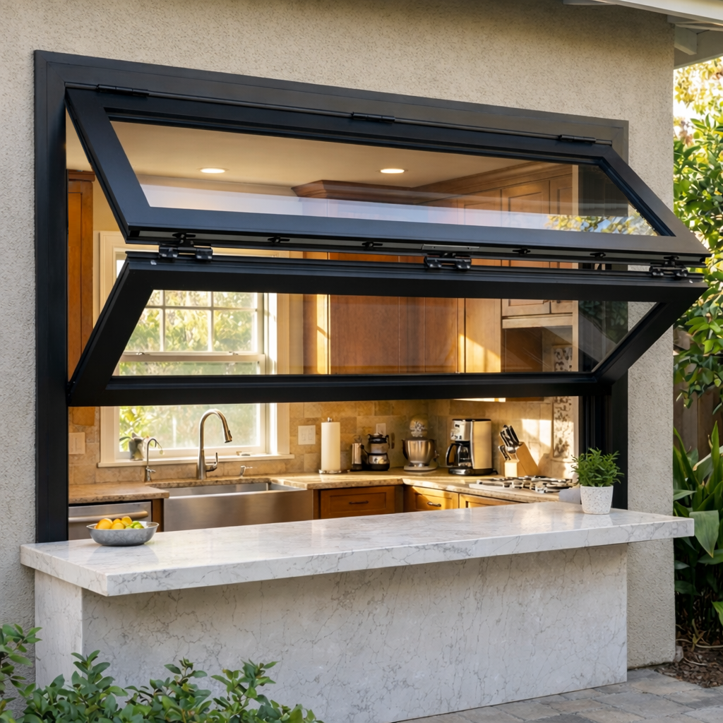 TEZA 55 Series Fold Up Window Without Bottom Frame - Image 1